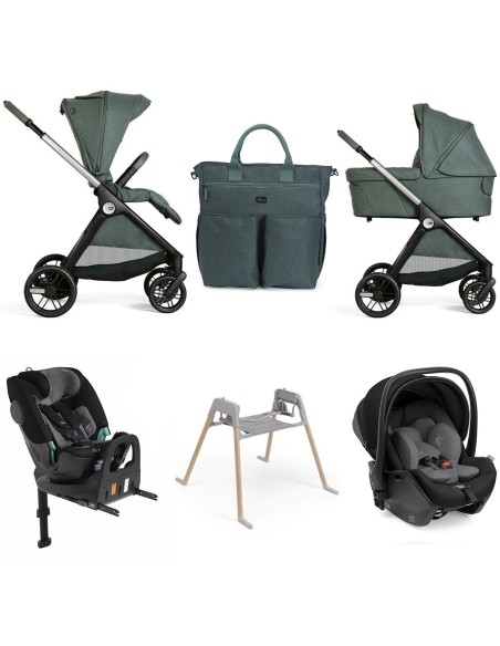 Chicco - Trio Bellagio2 Flexi Con First Seat Recline +Seggiolino Auto FullSeat 360 i-Size con base