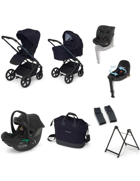 Foppapedretti - Promo Trio TicToc Pro Con Disk Infant, Disk Grow, Base Disk, Adattatori, Borsa Elegant e Supporto Elevo