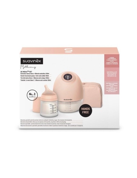 Suavinex - Set Tiralatte + Biberon Zero.Zero 120 ml