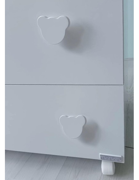 Nanan - Bagnetto 3 Cassetti Con Pomelli Orsetto - Spedizione Gratuita