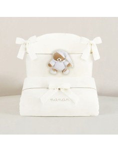 Nanan - Set Piumone e Paracolpi 4 Pezzi Tato Bianco - Spedizione Gratuita