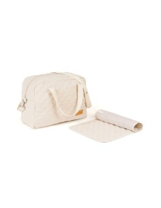 Nanan - Borsa Mamma in Tessuto Beige