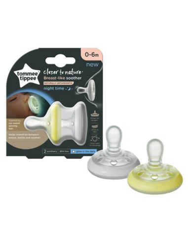 Tommee Tippee - Succhietto 2 Pz 6-18m Grigio Giallo