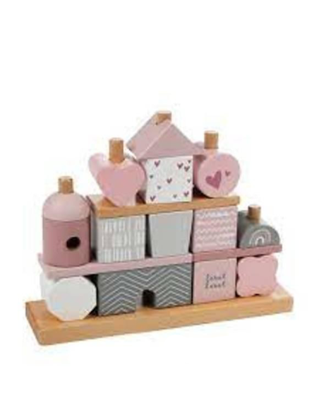 Label Label - Allegri Mattoncini Impilabili Rosa