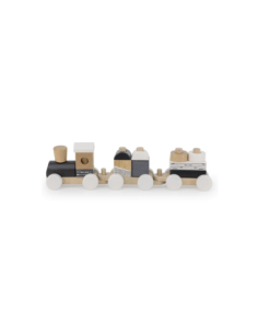 Label Label - Trenino In Legno Black & White