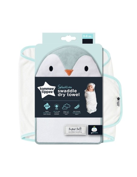 Tommee Tippee - Telo da bagno Percy Azzurro