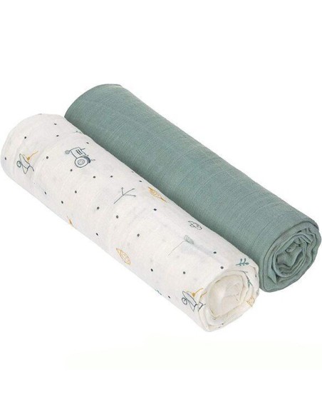 Lassig - 2 Copertine Heavenly TG XL 120 x 120 cm Garden Explorer