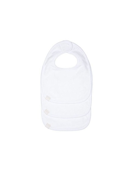 Lassig - Bavaglino Newborn White 3 pz