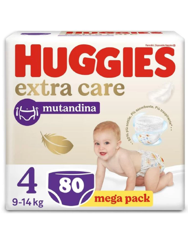 Huggies Extra Care Mutandina Megapack 4 80pz