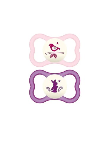 MAM Air Night 16+ Silicone Confezione Doppia Femmina